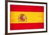 Spanish Grunge Flag. A Flag Of Spain With A Texture-TINTIN75-Framed Premium Giclee Print