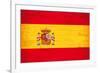 Spanish Grunge Flag. A Flag Of Spain With A Texture-TINTIN75-Framed Art Print