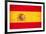 Spanish Grunge Flag. A Flag Of Spain With A Texture-TINTIN75-Framed Art Print