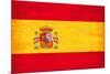 Spanish Grunge Flag. A Flag Of Spain With A Texture-TINTIN75-Mounted Art Print