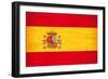 Spanish Grunge Flag. A Flag Of Spain With A Texture-TINTIN75-Framed Art Print