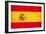 Spanish Grunge Flag. A Flag Of Spain With A Texture-TINTIN75-Framed Art Print