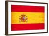 Spanish Grunge Flag. A Flag Of Spain With A Texture-TINTIN75-Framed Art Print