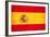 Spanish Grunge Flag. A Flag Of Spain With A Texture-TINTIN75-Framed Art Print