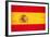 Spanish Grunge Flag. A Flag Of Spain With A Texture-TINTIN75-Framed Art Print