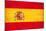 Spanish Grunge Flag. A Flag Of Spain With A Texture-TINTIN75-Mounted Art Print