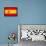 Spanish Grunge Flag. A Flag Of Spain With A Texture-TINTIN75-Framed Stretched Canvas displayed on a wall