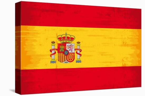 Spanish Grunge Flag. A Flag Of Spain With A Texture-TINTIN75-Stretched Canvas