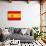 Spanish Grunge Flag. A Flag Of Spain With A Texture-TINTIN75-Art Print displayed on a wall