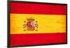 Spanish Grunge Flag. A Flag Of Spain With A Texture-TINTIN75-Framed Art Print