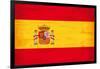 Spanish Grunge Flag. A Flag Of Spain With A Texture-TINTIN75-Framed Art Print