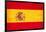 Spanish Grunge Flag. A Flag Of Spain With A Texture-TINTIN75-Framed Art Print