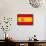 Spanish Grunge Flag. A Flag Of Spain With A Texture-TINTIN75-Framed Stretched Canvas displayed on a wall