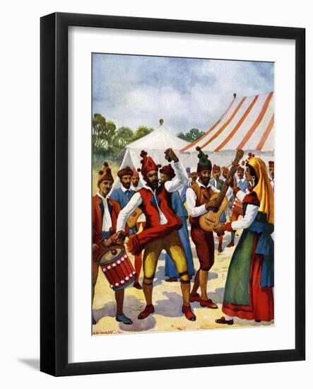 Spanish Gypsies-Norman H Hardy-Framed Giclee Print