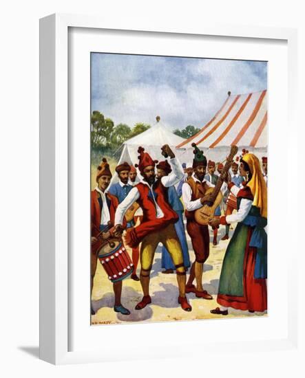 Spanish Gypsies-Norman H Hardy-Framed Giclee Print