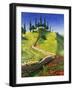 Spanish Hill Top, 1992-Trevor Neal-Framed Giclee Print