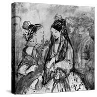 Spanish Ladies, 19th Century-Constantin Guys-Stretched Canvas