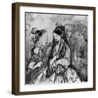 Spanish Ladies, 19th Century-Constantin Guys-Framed Giclee Print