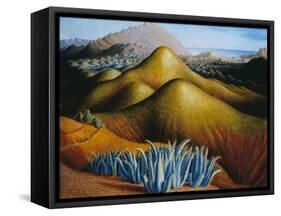 Spanish Landscape with Mountains-Dora Carrington-Framed Stretched Canvas