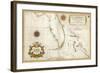 Spanish Map of Florida and the Bahamas, 1805-null-Framed Giclee Print