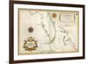 Spanish Map of Florida and the Bahamas, 1805-null-Framed Giclee Print