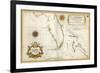 Spanish Map of Florida and the Bahamas, 1805-null-Framed Giclee Print