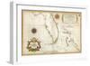 Spanish Map of Florida and the Bahamas, 1805-null-Framed Giclee Print