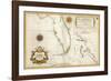 Spanish Map of Florida and the Bahamas, 1805-null-Framed Giclee Print