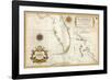 Spanish Map of Florida and the Bahamas, 1805-null-Framed Giclee Print