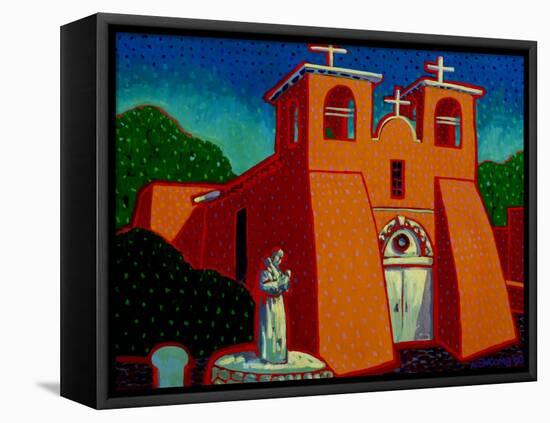 Spanish Mission-John Newcomb-Framed Stretched Canvas