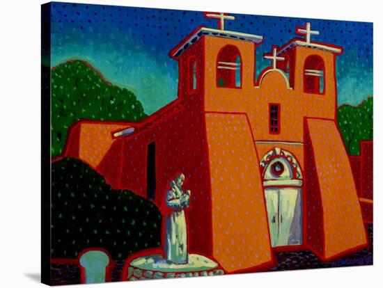 Spanish Mission-John Newcomb-Stretched Canvas