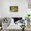 Spanish Moss and Azalea, South Carolina-George Oze-Framed Stretched Canvas displayed on a wall