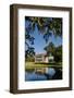 Spanish moss covered tree and plantation house, Charleston, South Carolina.-Michael DeFreitas-Framed Photographic Print