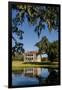 Spanish moss covered tree and plantation house, Charleston, South Carolina.-Michael DeFreitas-Framed Photographic Print