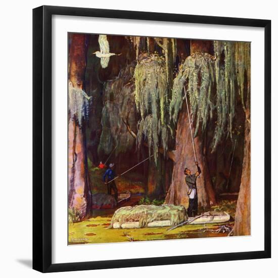 "Spanish Moss pickers," April 5, 1947-Mead Schaeffer-Framed Giclee Print