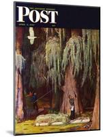 "Spanish Moss pickers," Saturday Evening Post Cover, April 5, 1947-Mead Schaeffer-Mounted Giclee Print