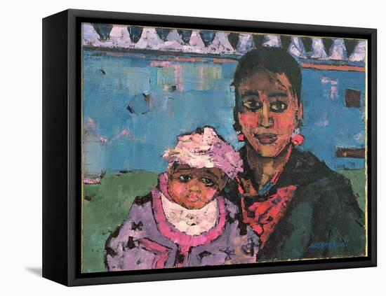 Spanish Mother-Anna Kostenko-Framed Stretched Canvas