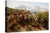 Spanish Muleteers Crossing the Pyrenees, 1857-Rosa Bonheur-Stretched Canvas