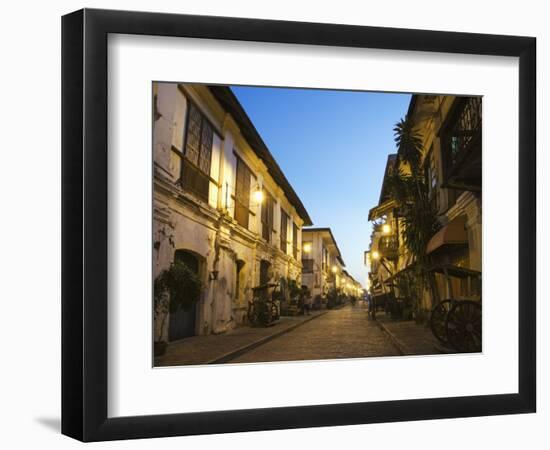 Spanish Old Town, Vigan City, Ilocos Province, Luzon Island, Philippines, Southeast Asia-Kober Christian-Framed Photographic Print