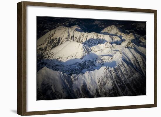 Spanish Peaks Mountain Range Nearby Big Sky Resort, Montana-Ryan Krueger-Framed Photographic Print