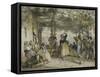 Spanish Peasants Dancing the Bolero, 1836-John Frederick Lewis-Framed Stretched Canvas