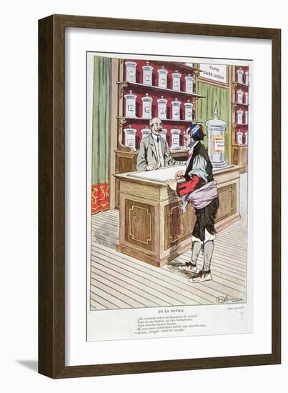 Spanish Pharmacy-Anselmo Gascon De Gotor-Framed Giclee Print