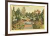 Spanish Pool, Lambert Gardens, Portland, Oregon-null-Framed Premium Giclee Print