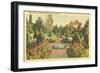 Spanish Pool, Lambert Gardens, Portland, Oregon-null-Framed Art Print