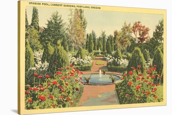 Spanish Pool, Lambert Gardens, Portland, Oregon-null-Stretched Canvas