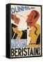 Spanish Poster with Smokers-null-Framed Stretched Canvas