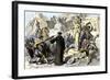 Spanish Priests Destroying Aztec Idols in Mexico-null-Framed Giclee Print