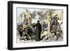 Spanish Priests Destroying Aztec Idols in Mexico-null-Framed Giclee Print