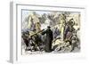 Spanish Priests Destroying Aztec Idols in Mexico-null-Framed Giclee Print