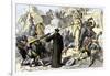 Spanish Priests Destroying Aztec Idols in Mexico-null-Framed Giclee Print